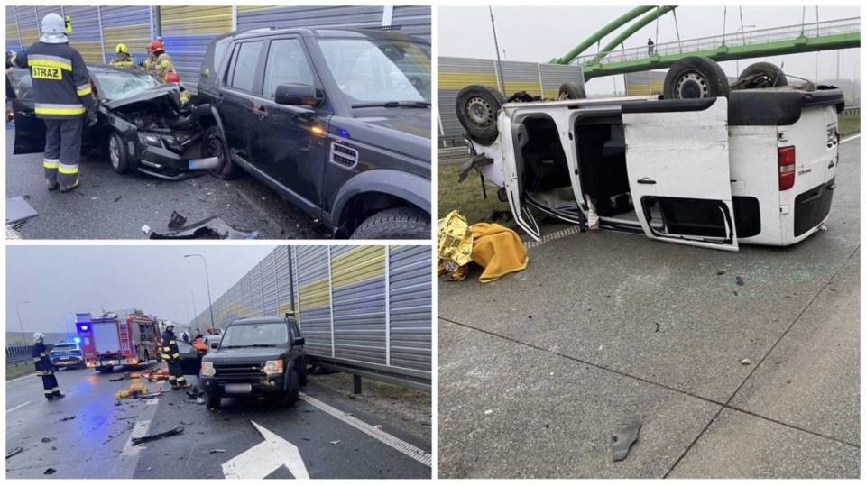 Całkowita blokada S8. Na trasie doszło do trzech wypadków, są ranni! [Foto]