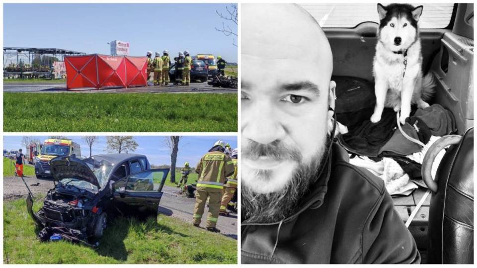 Tragiczna śmierć 39-letniego motocyklisty. Przyjaciele i rodzina pogrążeni w żałobie: ,,Zginął Adam. Niestety, nie pomoże już żadnemu zwierzakowi..."